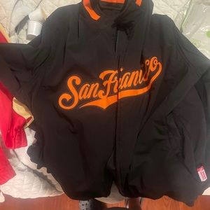 07/08 SF Giants dugout team jacket made by Majestic